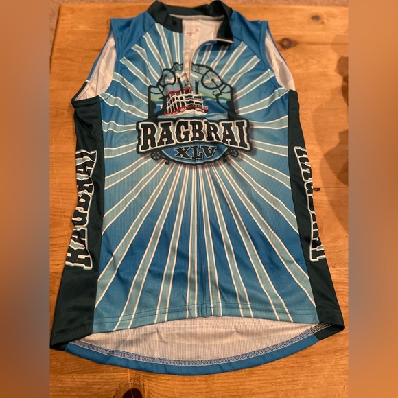 NWT Women’s Primal RAGBRAI Graphic Sleeveless zippered pockets cycling jersey L - Picture 1 of 8